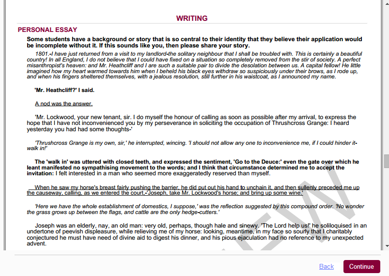 Common App Essay Template