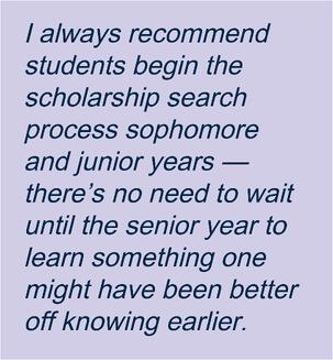 Begin the College Scholarship Search Early