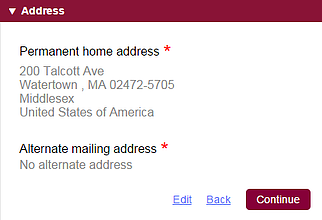 address common app